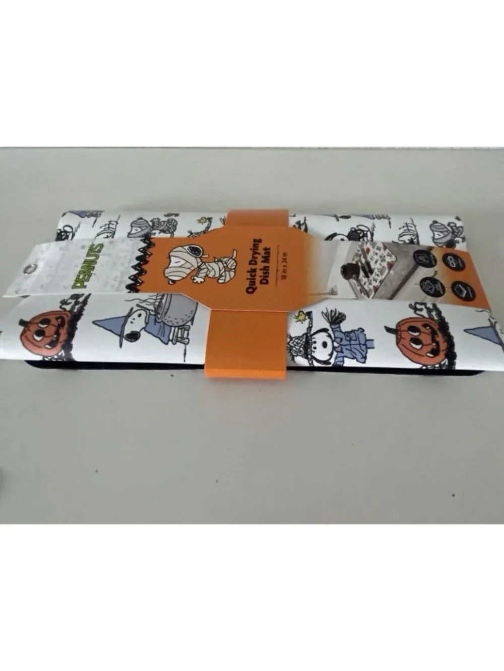 Peanuts Snoopy Woodstock QUICK DRYING RUBBER Kitchen Mat 18 X 24” Halloween NEW